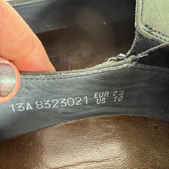 Mephisto Bertrane Loafers Women's 10 Green Suede Slip-On Round Toe Comfort Shoes - Picture 10 of 10